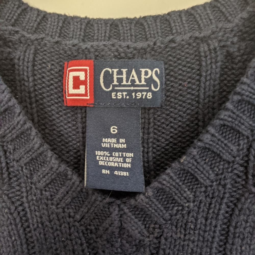 Chaps Sweater Vest - Picture 2 of 3